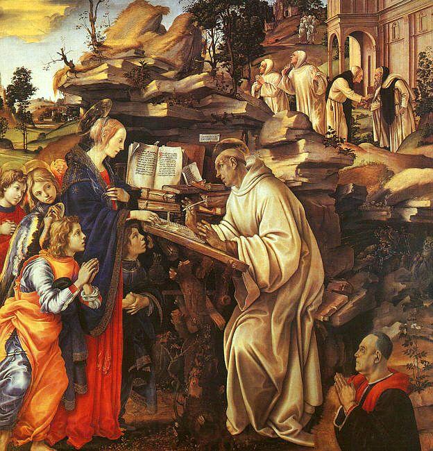 Filippino Lippi The Vision of St.Bernard Spain oil painting art